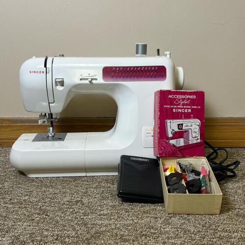 Singer 2639 Electric Sewing Machine With Foot Pedal And Accessories