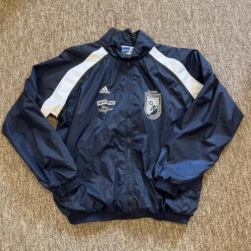 Adidas Team Windbreaker New Hampshire ODP Soccer Association Large Navy Blue Jacket