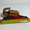 Red Husky Folding Lock-Back Utility Knife with Leather Sheath - 5