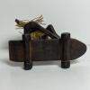 Hand-Carved Wooden Skateboarder Figurine - 3