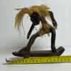 Hand-Carved Wooden Skateboarder Figurine - 4