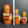 Traditional Hand-Painted Floral Russian Matryoshka Nesting Dolls - 5