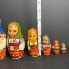 Traditional Hand-Painted Floral Russian Matryoshka Nesting Dolls - 6