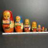 Traditional Hand-Painted Floral Russian Matryoshka Nesting Dolls - 7