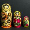 Traditional Hand-Painted Floral Russian Matryoshka Nesting Dolls