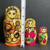 Traditional Hand-Painted Floral Russian Matryoshka Nesting Dolls - 3