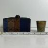 World Collectibles Lot- Russian Lacquer Box, Khokhloma Bowl, Indian Brass Cup, And Textile Box - 10