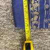 Traditional Blue Floral Fan Patterned Japanese Yukata Robe - 5