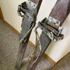 Antique R.H. Macy & Co. Norway Hickory Wooden Skis With Metal/Leather Bindings - 2