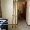 Antique R.H. Macy & Co. Norway Hickory Wooden Skis With Metal/Leather Bindings - 4