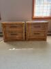 Pair of Lea Faux Bamboo Nightstand Pair