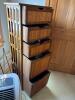 Mission Style 5-Drawer Brown Tall Wooden Chest of Drawers - 2
