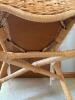 Wicker Desk with Glass Top & Chair - 18
