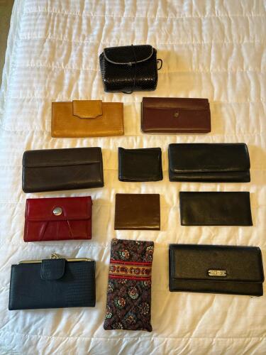 Lot of Vintage Women's Wallets, Clutches, and Purses