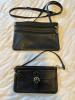 Scuola del Cuoio Firenze Black Leather Crossbody & Coach Black Leather Wristlet