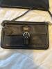 Scuola del Cuoio Firenze Black Leather Crossbody & Coach Black Leather Wristlet - 5