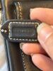 Scuola del Cuoio Firenze Black Leather Crossbody & Coach Black Leather Wristlet - 6