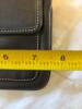 Scuola del Cuoio Firenze Black Leather Crossbody & Coach Black Leather Wristlet - 8