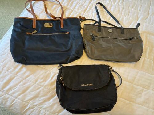 Trio of Michael Kors Tote and Crossbody Bags