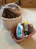 Rowenta Effective Steam Iron & Large Lion Print Blanket in Baskets