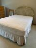 Ornate Brass-Style Metal Queen Bed Frame with Scroll Headboard - 2