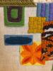 21" x 33" Mid-Century Modern Framed Abstract Textile Wall Art - 4