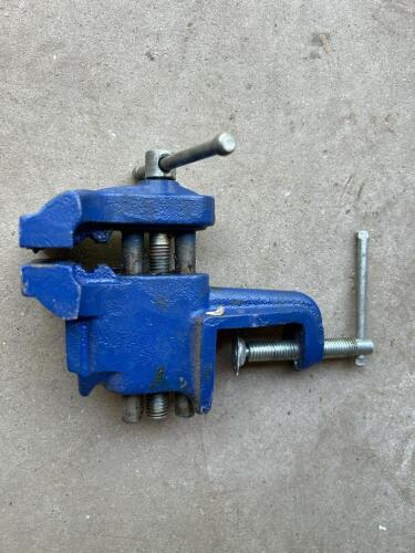 Irwin Blue Cast Iron Clamp-on Bench Vise