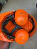 Stihl, Husqvarna & Tilton Forestry Safety Helmets with Mesh Visor and Ear Muffs - 5
