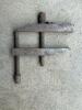 Small Machinist Vise, Starrett C-Clamp & Parallel Clamp, and Handscrew Clamp - 4
