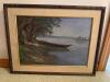 24" x 18" Oil Painting by A. Vanotti (1911) - Landscape with Boat