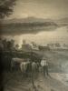 12" x 10" Framed 1836 R. Wallis Engraving - Centre Harbour Lake Winnepasaukee - 4