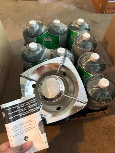 Single-Burner Propane Camp Stove w/ Fuel Canisters