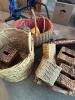 Large Lot of Handwoven Rattan Baskets & Tissue Box Covers