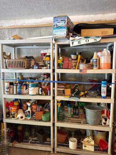 Garage/Workshop Shelving With All Contents
