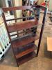 Folding Wooden Bookshelf with 4 Shelves - 2