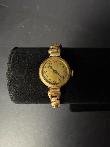Vintage Ladies' 14K Mechanical Wristwatch, Charmer Elasta Band