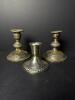 Set of 3 Duchin/Grason Weighted Sterling Silver Candlestick Holders, 982 Grams