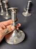 One Pair of Sterling (509 Grams) and One Pair of Godinger Candle Stick Holders - 2