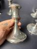 One Pair of Sterling (509 Grams) and One Pair of Godinger Candle Stick Holders - 4