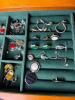 Wooden Jewelry Armoire with Mirror, Drawer Dividers, and Assorted Costume Jewelry - 5