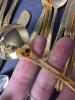 Mixed Flatware Set: Amefa Gold Stainless, Rogers Bros Flair, and Community - 8