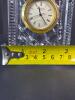 Small Elegant Waterford Crystal Desk Clock &ndash; Quartz Movement, Cut Crystal Design, & Gold-Tone Accents - 7