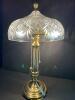 Gorgeous WATERFORD Crystal & Brass 19" Desk Lamp - 5