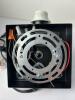 Small Wall Sconce Lamp w/ USB Charging, Power Outlet, Fabric Shade, Bulb, & Hardware - 3