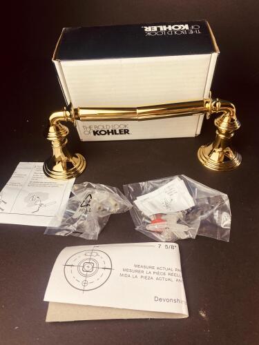 Kohler Devonshire Polished Brass Toilet Paper Holder New / Open Box