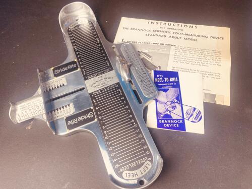 Stride Rite Brannock Device Adult Foot Measurer, US Size 1&ndash;15