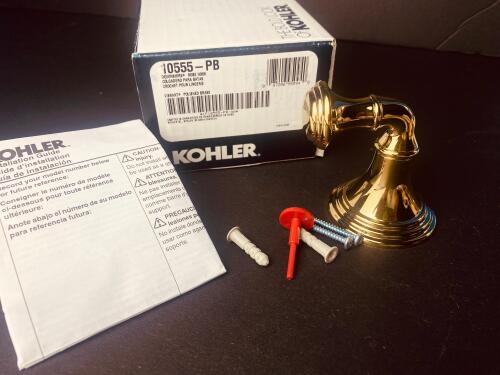 Kohler Devonshire Polished Brass Robe Hook