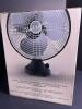 New Vornado Silver Swan S Electric Table Fan, Matte Black W/ 3 Speeds & Oscillating Head - 2
