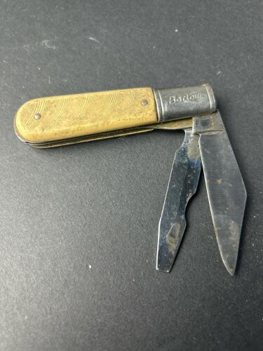 Barlow Two-Blade Pocket Knife, Cream Handle, Clip & Pen Blades, Slipjoint