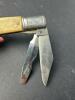 Barlow Two-Blade Pocket Knife, Cream Handle, Clip & Pen Blades, Slipjoint - 2